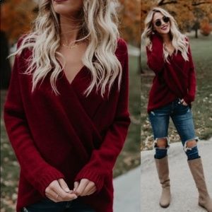 "Cinnamon Twist" Criss Cross sweater